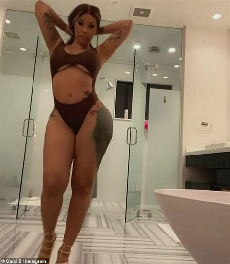 Cardi B Shows Off Rear Underboob And Taut Midriff In Very Revealing
