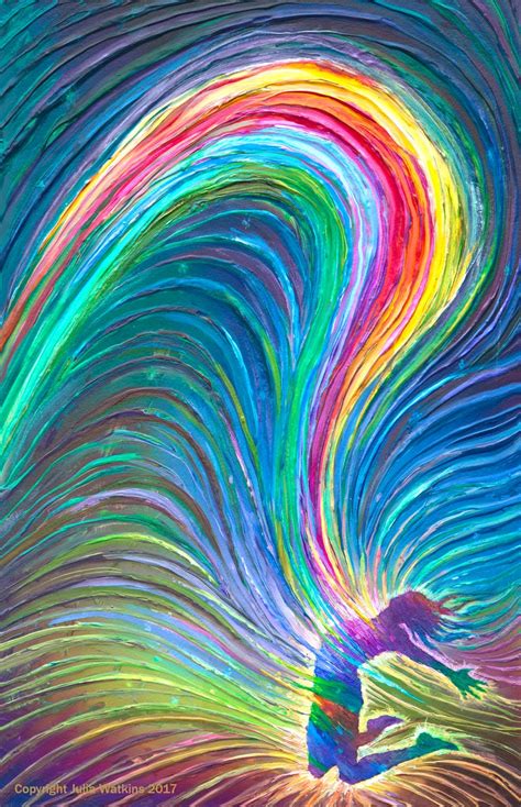 The Energy Art Store By Julia Watkins — Rainbow Woman Personal Empowerent Energy Painting