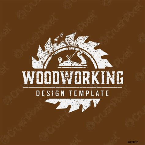 Woodworking Logo Icon Design Template Vector Stock Vector Crushpixel