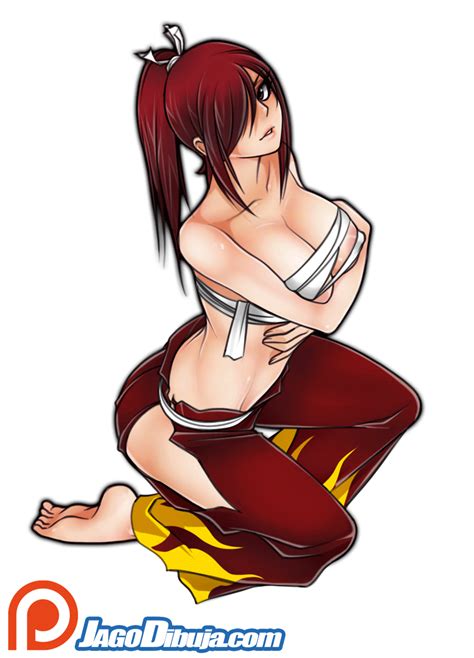 Rule 34 Animated Big Breasts Erza Scarlet Fairy Tail Jago Dibuja Red