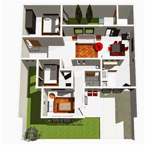 Dengan ukuran yang cukup besar, rumah ini terlihat lebih. Aneka Denah Rumah Minimalis 1 Lantai Terbaik | Desain ...