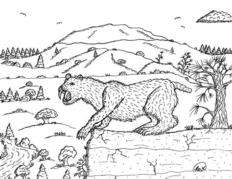 Dragon coloring pages are great for the imagination, and these dragon pictures will help your child's creativity soar. Robin's Great Coloring Pages: Smilodon Saber Tooth Cats
