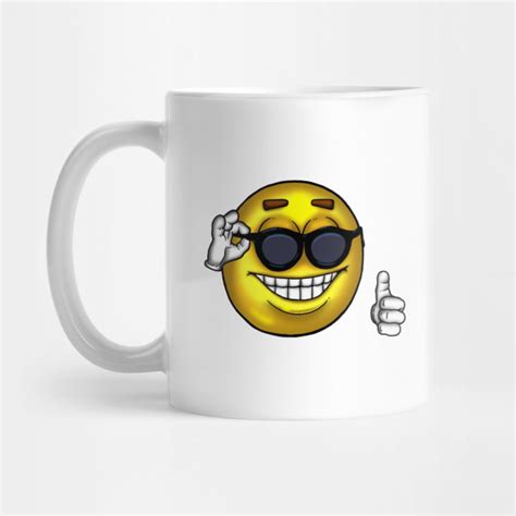 Sunglasses Thumbs Up Meme Emoji Mug Teepublic