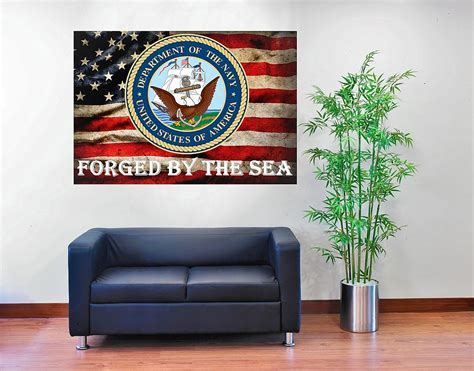 Us Navy Wall Mural Peel And Stick Canvas Murals The Mural Store