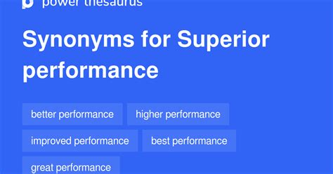 125 Noun Synonyms for Superior Performance