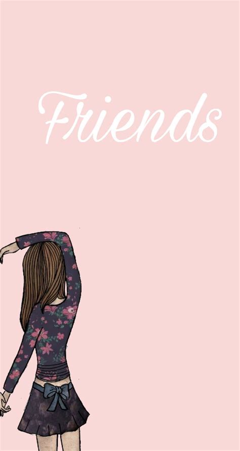 Other Half Of The Best Friends Cute Pink Wallpaper For Iphone Sister