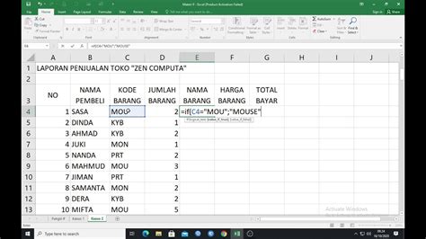 Cara Menggunakan Fungsi Logika If Pada Microsoft Excel Dan Spreadsheet