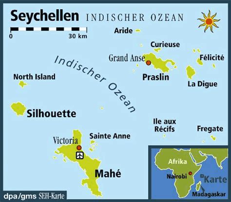 Regions list of seychelles with capital and administrative centers are marked. Seychellen Karte Afrika | goudenelftal