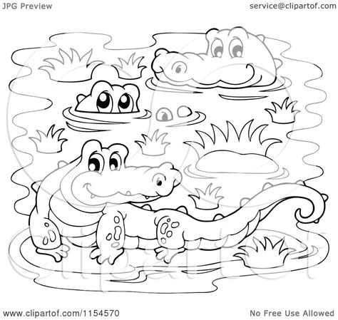 Swampy The Alligator Free Coloring Pages