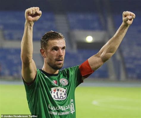 Al Ettifaq 3 1 Damak Jordan Henderson Stars For Steven Gerrards Side With Two Assists As They