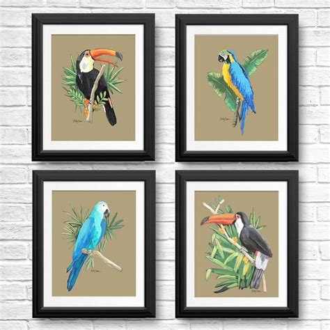 Tropical Birds Art Print Series Check Out These Tropical Bird Prints