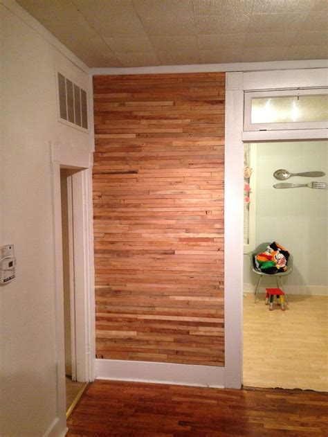 Plained Plaster Slats Turned Into A Decorative Wall Looks Very