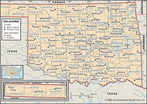 Printable Map Of Oklahoma Counties Printable Map Of The United States