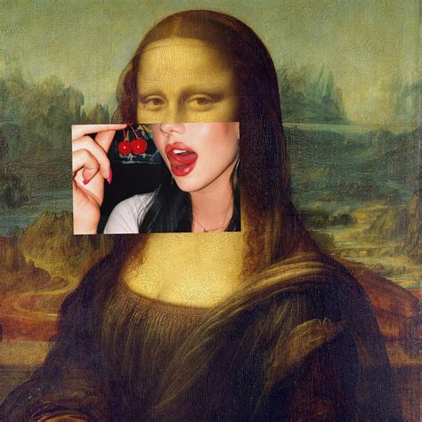 Mona Lisa Collage Art 1080x1080 Wallpaper