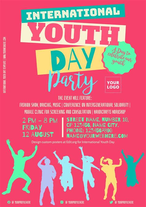 International Youth Day Poster Templates