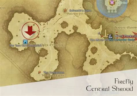 Firefly Location Map Ffxiv Ff Hunting Log