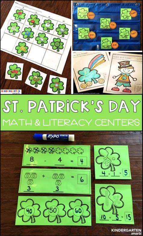 Kindergarten Math Worksheets St Patricks Day With A Freebie
