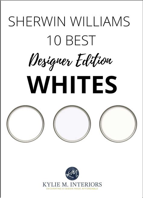 9 Best White Paint Colors Sherwin Williams Designer Edition Emerald