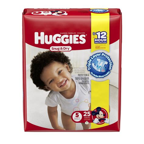 Buy Huggies Baby Diapers Snug And Dry Size 5 Over 27 Lbs 25 Ct
