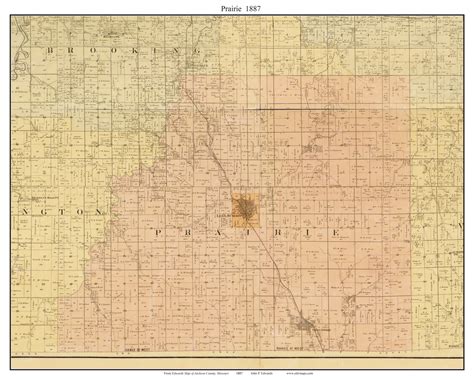 Prairie Lees Summit Missouri 1887 Old Town Map Custom Print Jackson