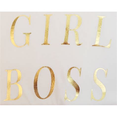 Girl Boss Gold Foil T Shirt Bellechic