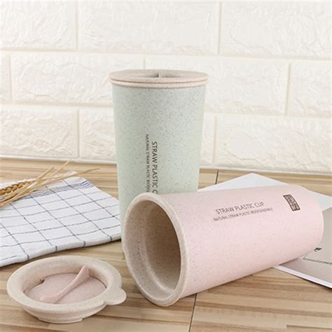 400ml wheat straw fiber mug biodegradable reusable coffee cups buy wheat straw mug coffee mug