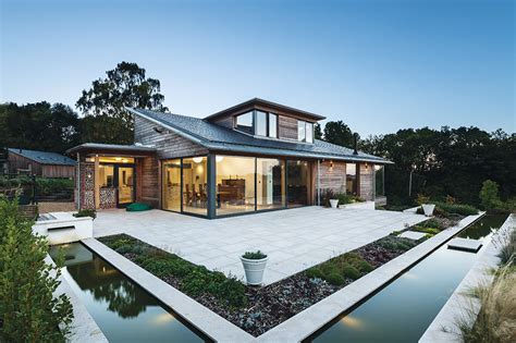 Sloping Site Organic Style Home Homebuilding And Renovating