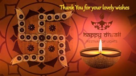 Thank You For Your Diwali Wishes Free Thank You Ecards Greeting Cards