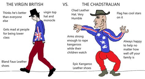 the virgin british vs the chadstralian virginvschad