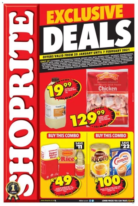 Maybe you would like to learn more about one of these? Shoprite Specials Exclusive Deals 25 January 2021 ...
