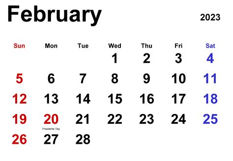 Editable February 2023 Calendar Printable Pdf