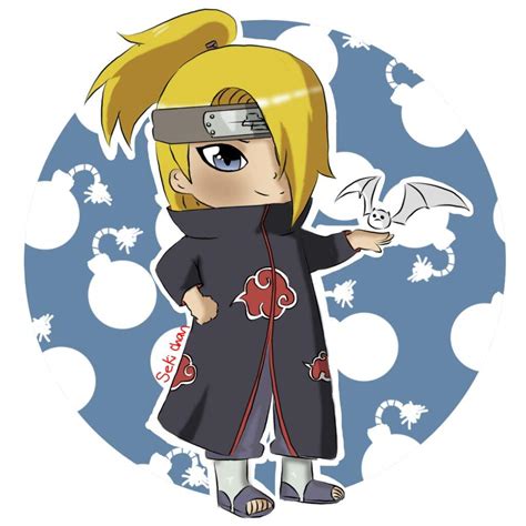 Digital Fan Art Chibi Deidara Naruto Amino