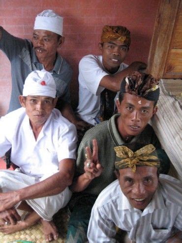 Men in Bali.
