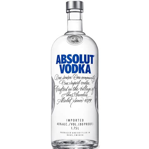 Absolut Original Vodka 175l Bottle