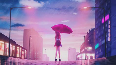 3840x2160 2020 Anime Girl With Umbrella 4k 4k Hd 4k W