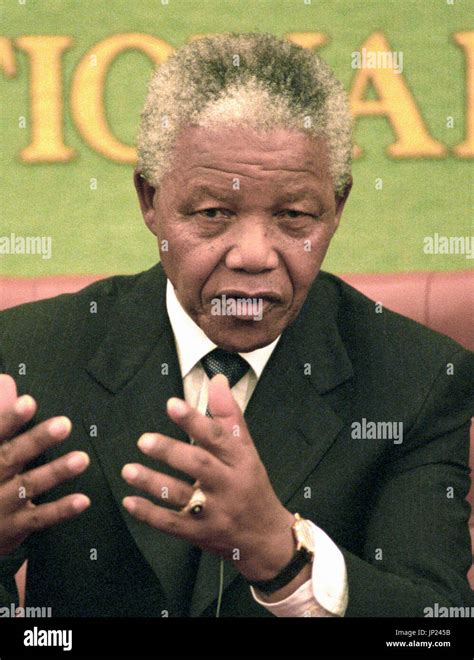 Tokyo Japan File Photo Shows Then South African President Nelson