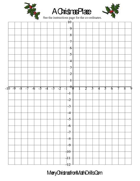 Free Holiday Coordinate Graphing Worksheets