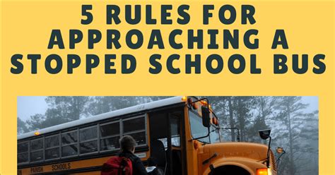 5 Rules For Approaching A Stopped School Bus Infographic Law Offices