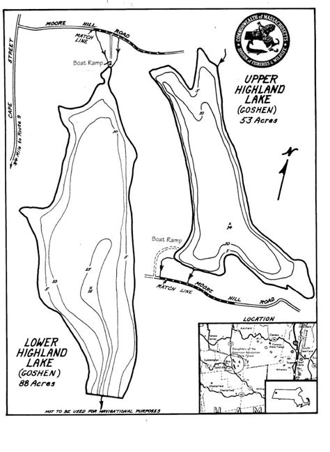 Highland Lakes Map Goshen Ma