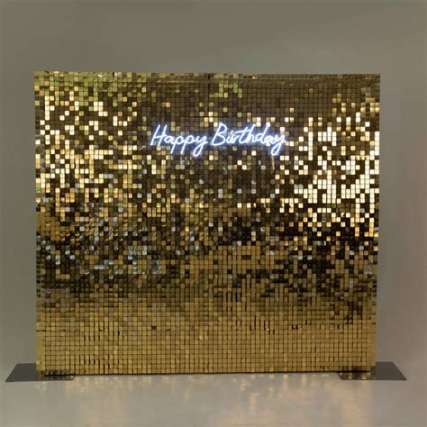 Gold Sequin Shimmer Backdrop Event Walls Prosecco Walls Flower