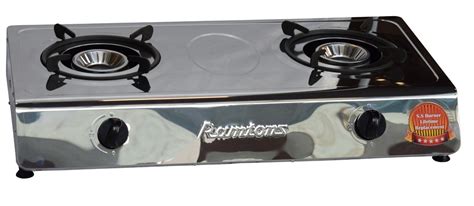 Ramtons Rg538 Double Burner Gas Cooker Silver Best Price Online