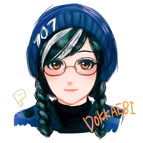 R6s Dokkaebi ぴより菌のイラスト Anime Rainbow Six Siege Dokkaebi Art