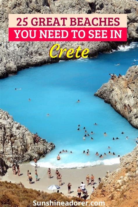 25 sensational beaches in crete greece to see sunshine adorer