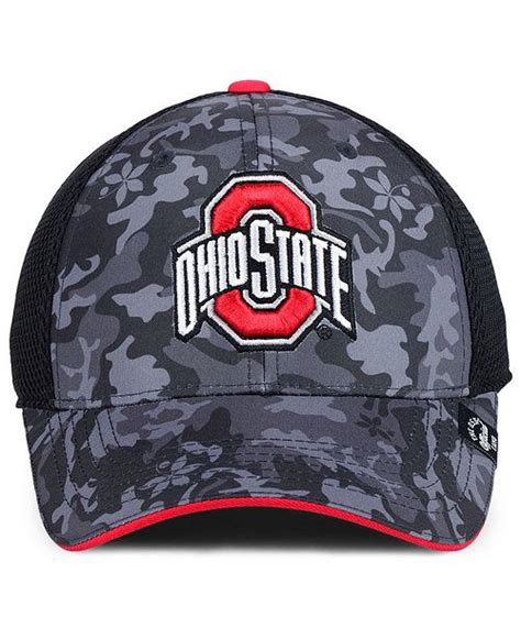 Top Of The World Ohio State Buckeyes Camo Front Flex Stretch Fitted Cap