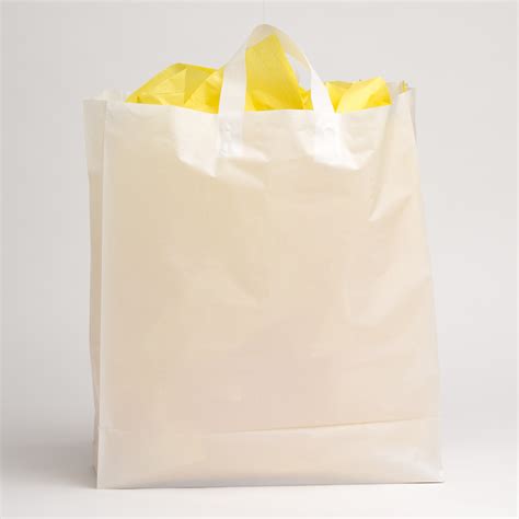 White Plastic Shopping Bags Extra Large Aandb Store Fixtures