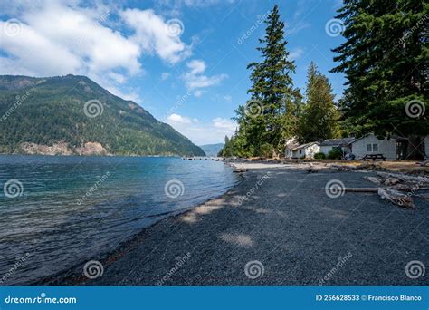 Lake Crescent In Olympic National Park Washington Stock Image Image