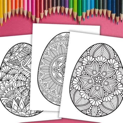 15 Free Easter Egg Mandala Coloring Pages To Print Now