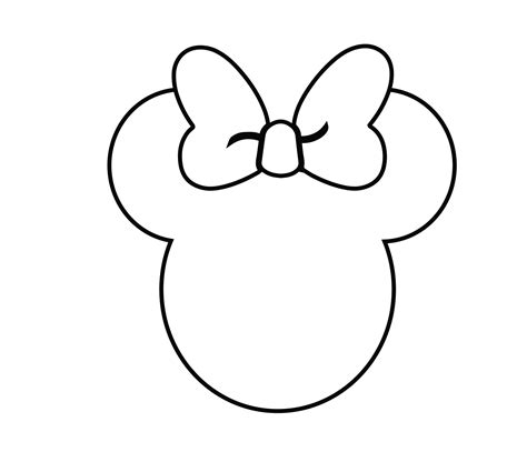 Mickey Mouse Head Outline Mickey Mouse Head Template