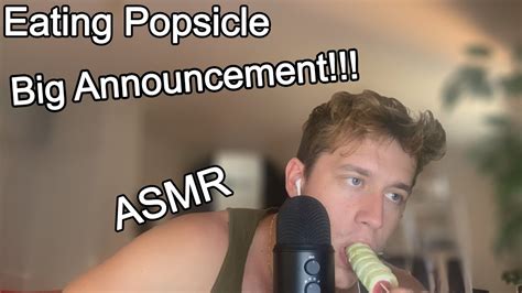 eating twister popsicle asmr male whispering eating sounds youtube