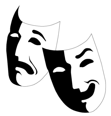 Mask Musical Theatre Drama Clip Art Actor Png Download 525548
